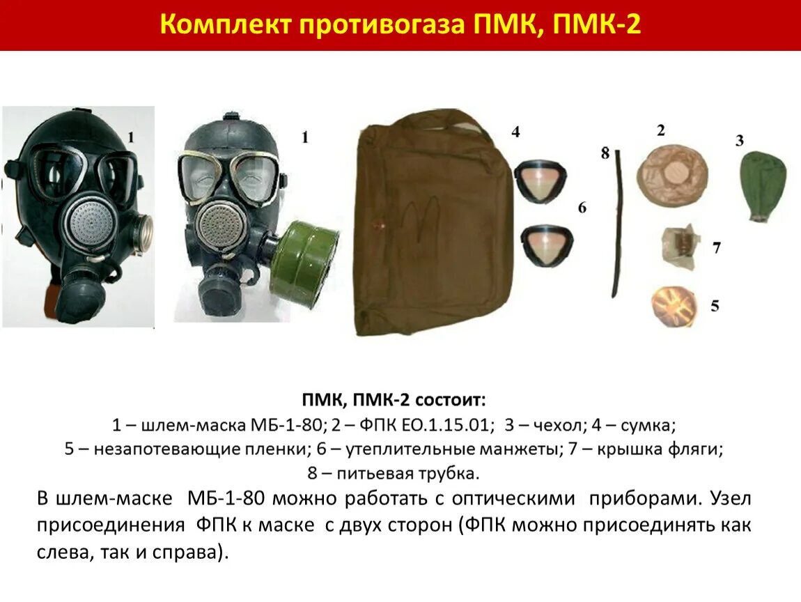 Белая маркировка противогаза