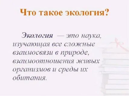 Экология краткое сообщение 3 класс