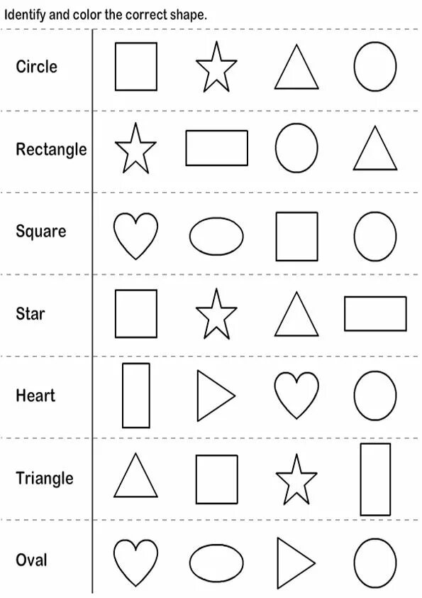Shapes exercises
