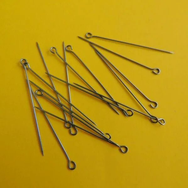 6 гр. Булавки портновские. Булавка с ушком. Английская булавка. Булавки портновские мосточлегмаш c3-0545/1000 30 мм, 1000 шт.