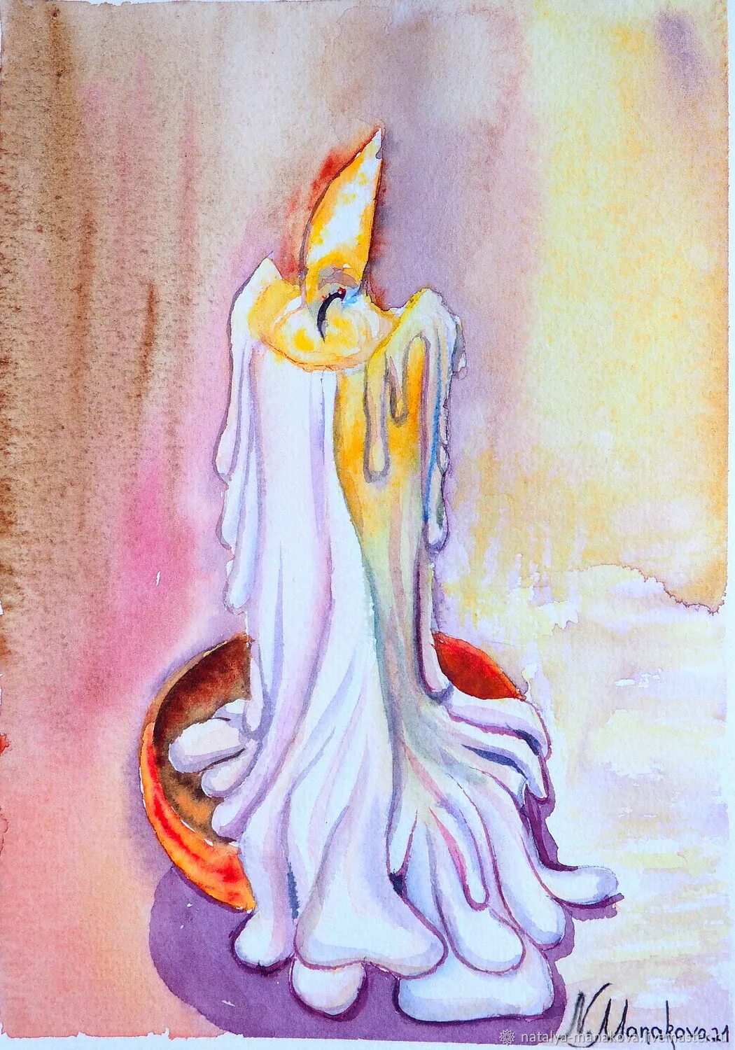 М гелприн свеча горела. Горящая свеча акварелью. Пламя свечи акварель. Свеча восковая белла ахмадулина. Презентация рассказа носова живое пламя 7 класса.