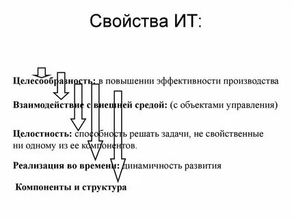 2 свойства информационных технологий