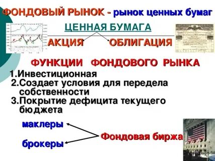 Фондовый рынок егэ