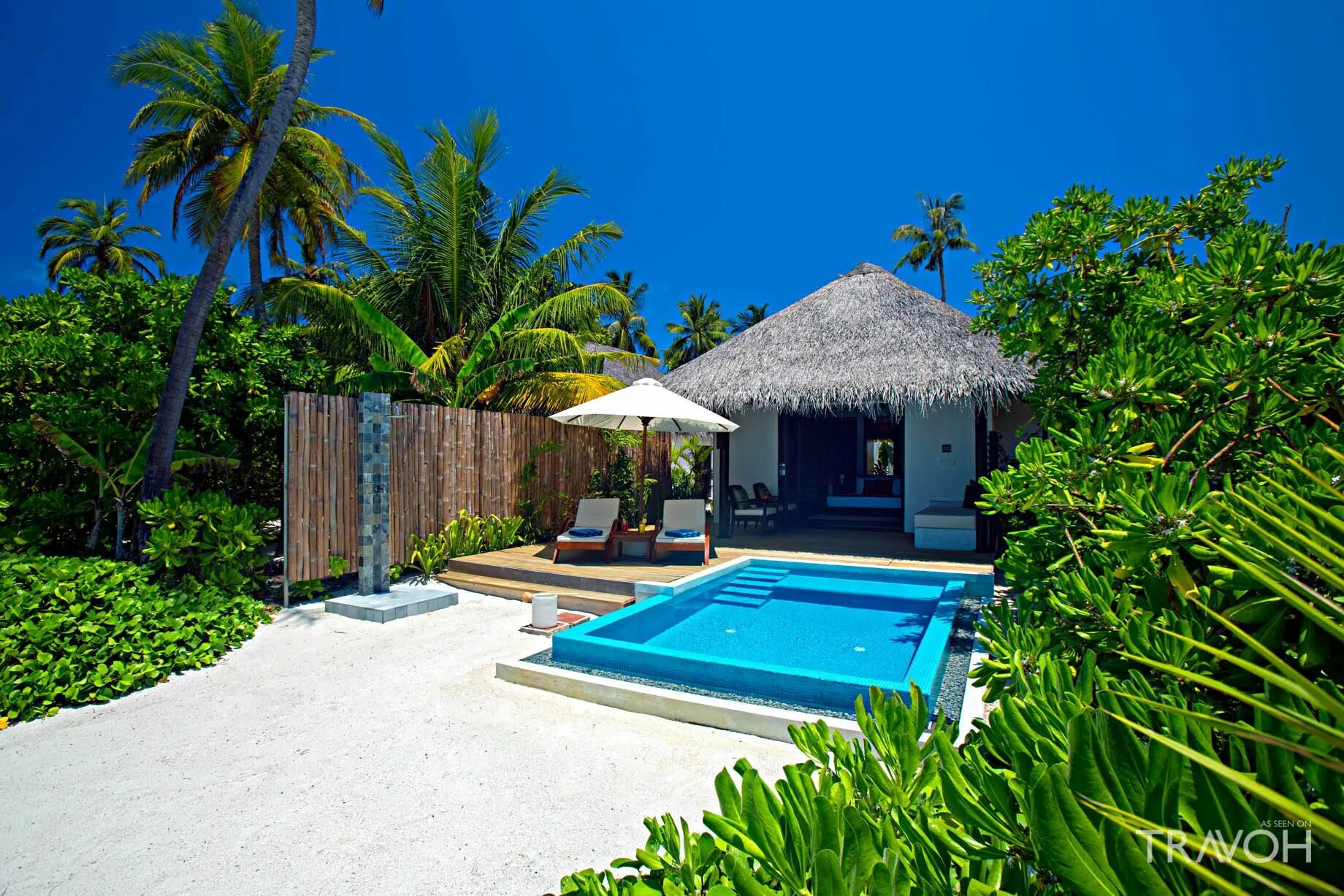 Beach pool villa