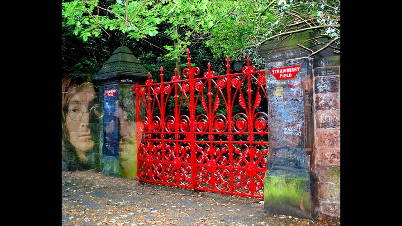 Strawberry fields forever the beatles. Битлз строберри филдс. земляничная поляна битлз. земляничные поля навсегда битлз. strawberry fields место в ливерпуле.