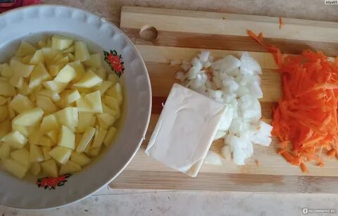 Суп с сыром карат с луком