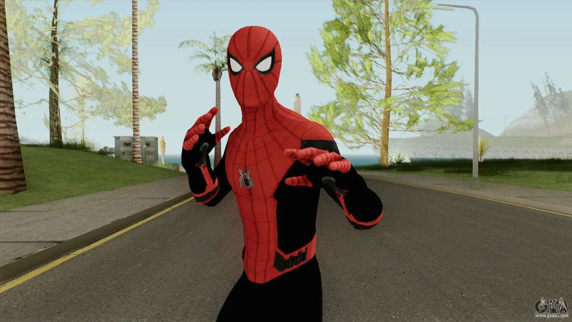 Гта сан мод на человека паука. ГТА санандрес человек паук. GTA sa Spider man Skins. Человек паук ГТА са. Spider man GTA 5.