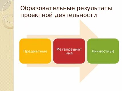 Результаты проектной деятельности в школе