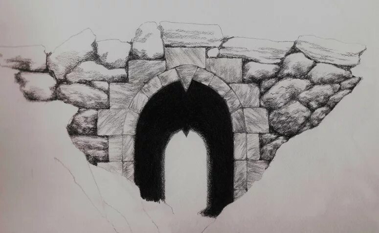 Stone through