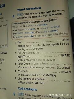 1 fill in the correct word wealth
