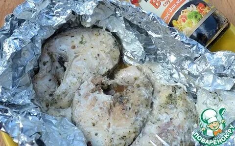 Пикша в духовке с овощами в фольге