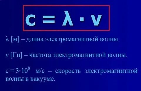 В вакууме длина