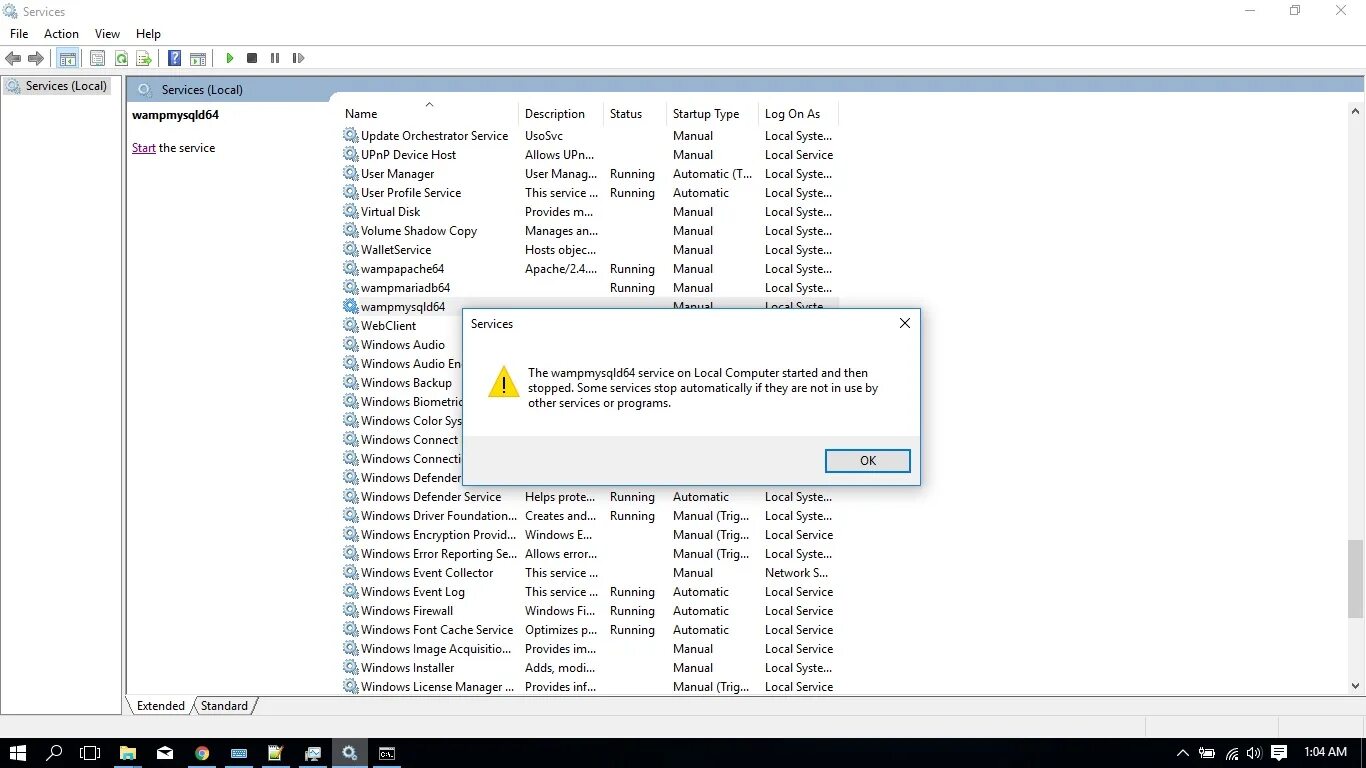 Windows services hosts