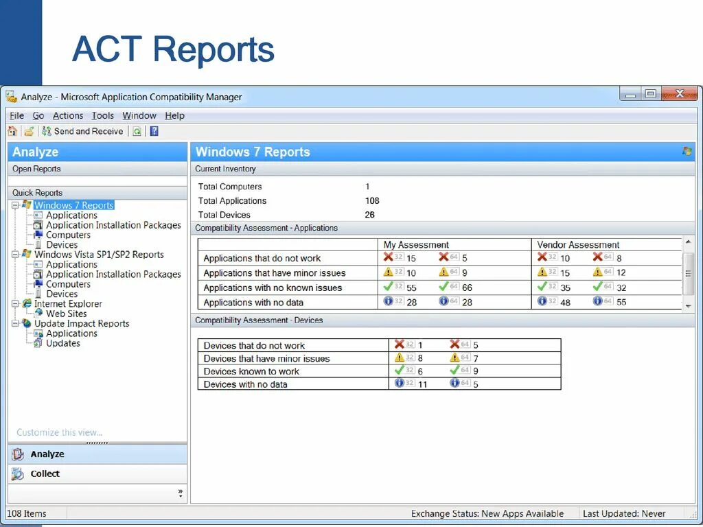 Report application. Microsoft application compatibility toolkit. application compatibility toolkit (act)?. настройка application compatibility toolkit. как работает программа application compatibility toolkit (act)?.