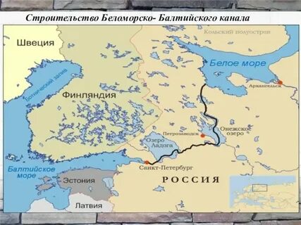 Карта балтийского канала