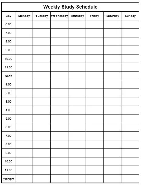 Study schedule. Расписание weekly study. weekly schedule. weekly study planner.