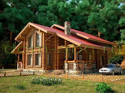 Проект бревенчатого дома
