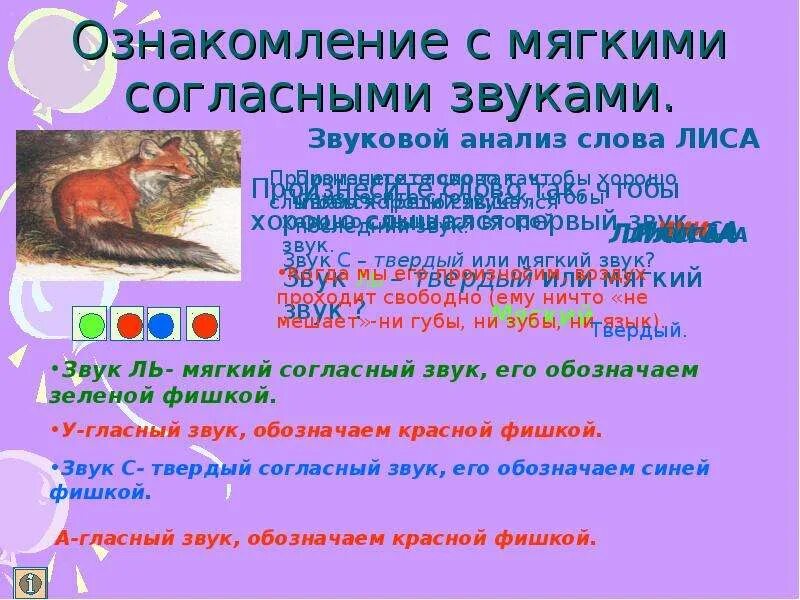 Лиса разбор 1 класс. Лиса звуковой разбор. звуковой анализ уши. звуковой анализ лиса. урок звуковой анализ слова 1 класс.