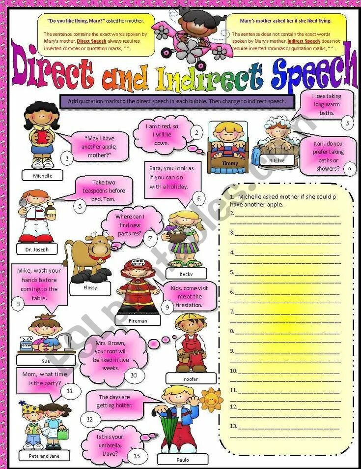 Exercise direct. Косвенная речь в английском языке worksheets. reported speech упражнения worksheets. согласование времен в английском языке упражнения worksheet. reported speech exercises с ответами.