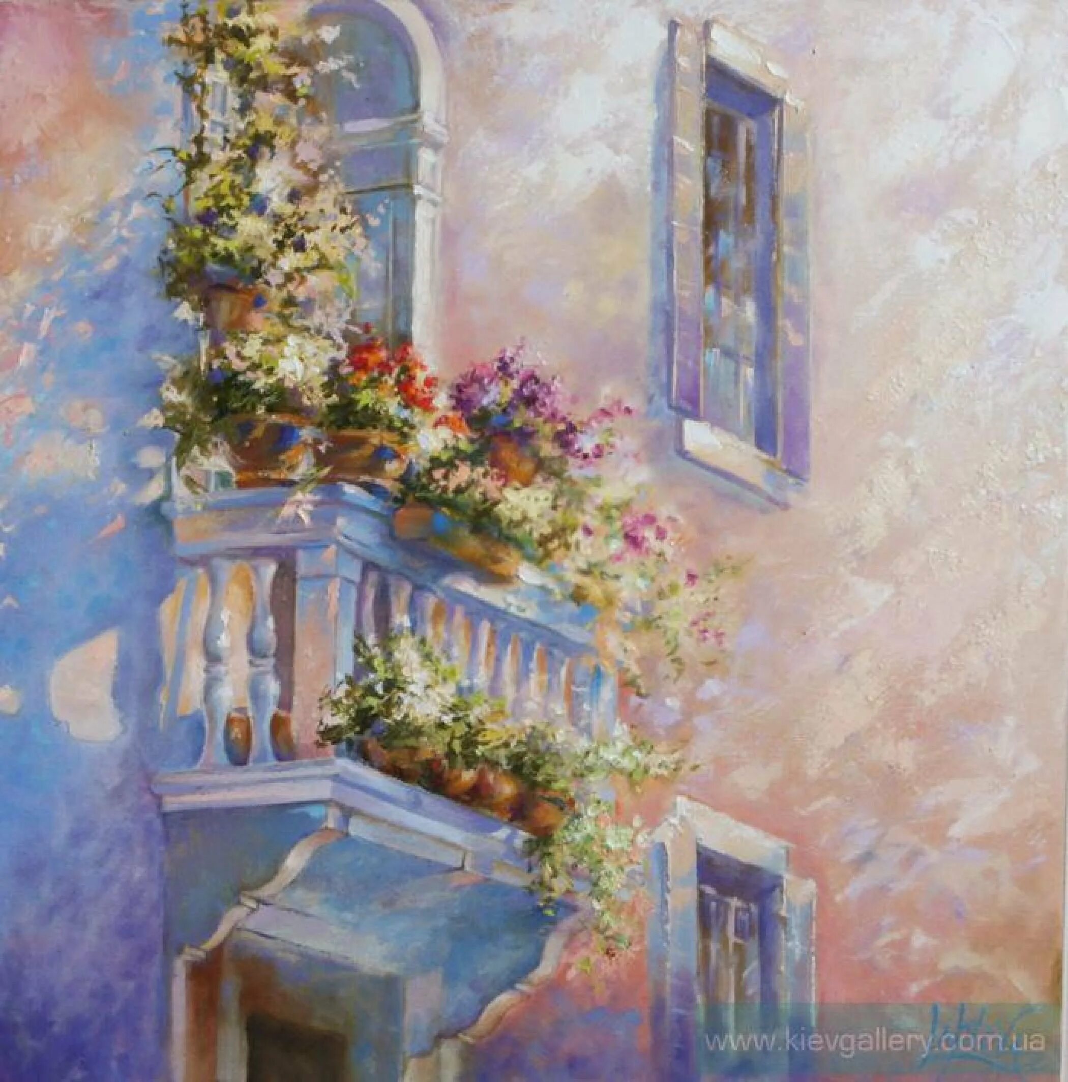 Картина на балконе. Балкон живопись. Балкон акварелью. Цветы на балконах в живописи. Пейзаж с балкона.