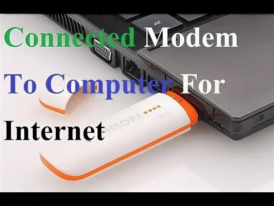 A modem is connected to. A modem is connected to