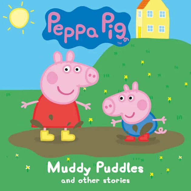 Пеппа лужа. Пеппа Muddy Puddles. Peppa Pig Puddle. Свинка Пеппа лужи. Peppa DVD Muddy Puddles.