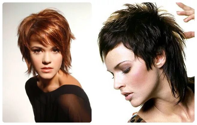 Прическа гаврош женская на короткие волосы Resultado de imagen de Short Flippy Shag Hairstyles Short shaggy haircuts, Short
