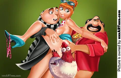 rzhevskii, el macho, felonius gru, lucy wilde, despicable me, chicken, doub...