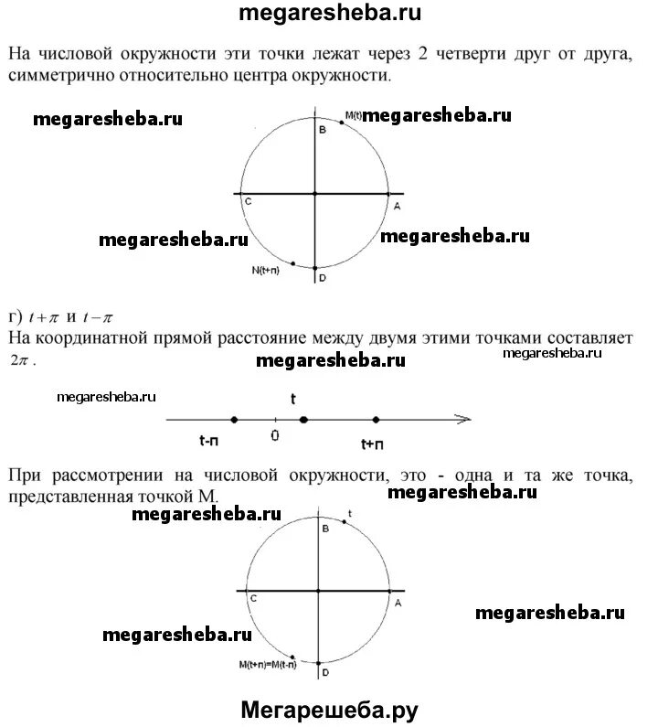 Основной принцип расположения точек на окружности П 6 в градусах