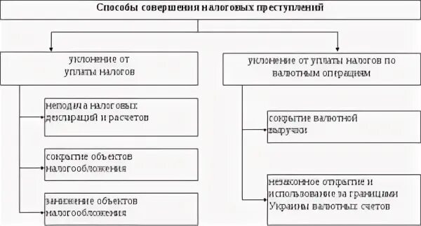 Совершение налогового преступлений. Типичные способы совершения налоговых преступлений. методы выявления налоговых правонарушений. способы уклонения от уплаты налогов.