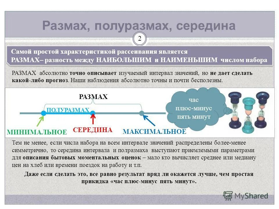 Середина интервала значений в статистике. Середина интервала значений в статистике