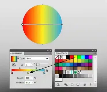 Градиент в adobe illustrator
