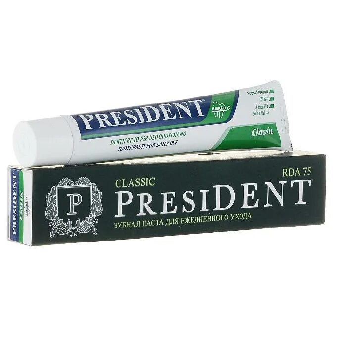 Зубная паста 75мл President Classic. President Classic паста 75. President Profi Classic з/паста 75/50 мл.