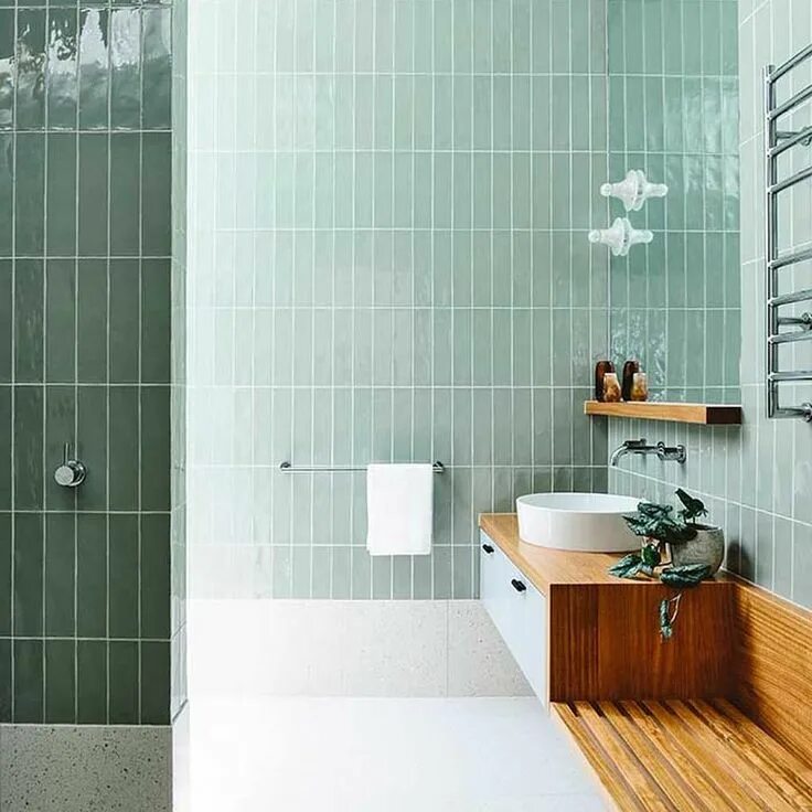 New shower with vertical tile. Gray color scheme. Bathroom remodel shower, Bathr