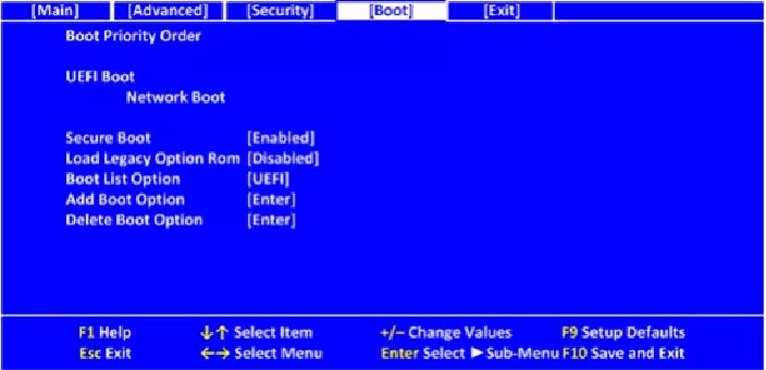 Boot disabled enabled. Uefi boot enabled или disabled. boot list option. uefi secure boot. secure boot на ноутбуках dell.