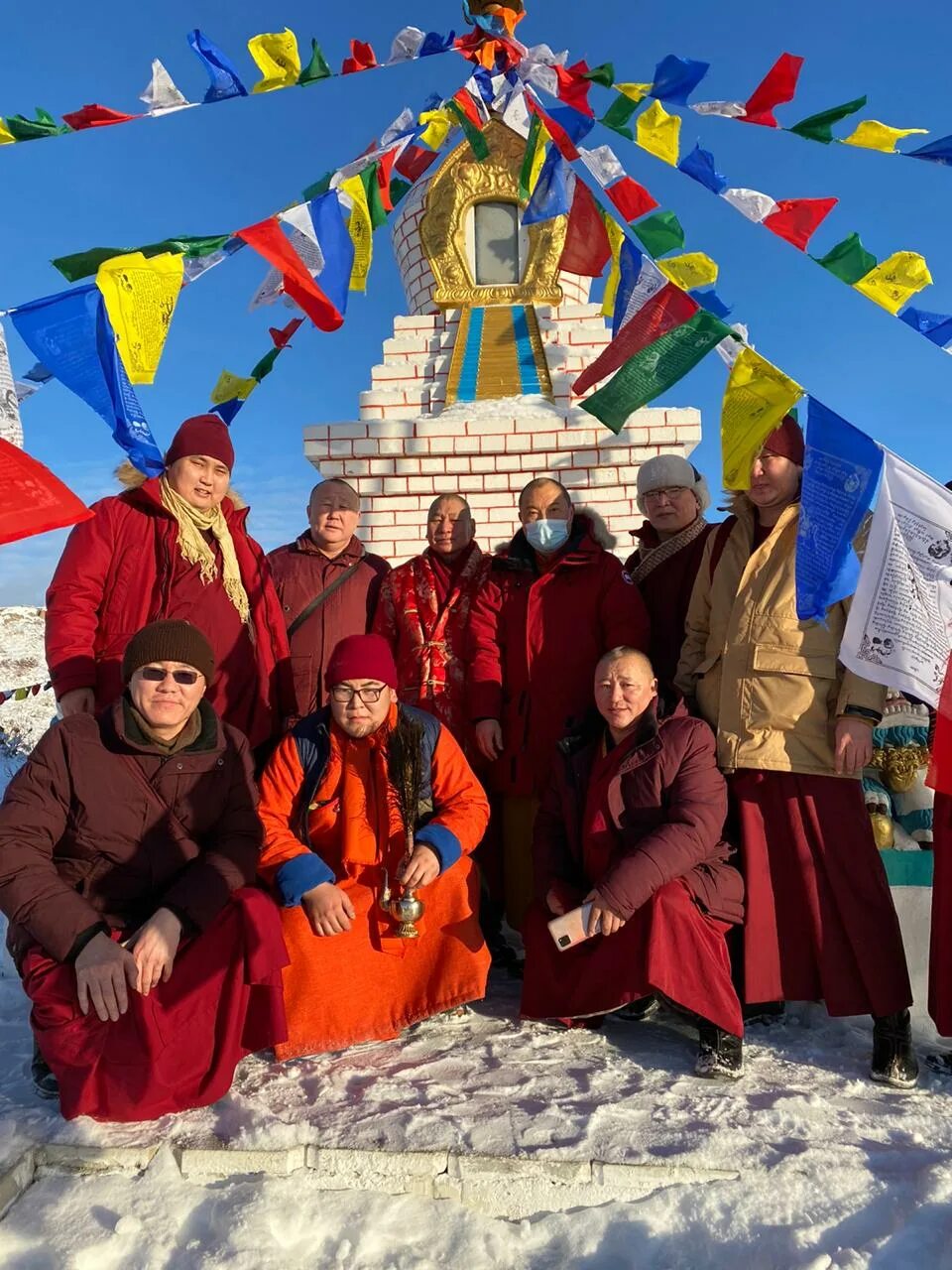 буддийский храм цеченлинг. будда шакьямуни в кызыле. статуя будды в кызыле. догээ кызыл будда. республика тува буддизм.