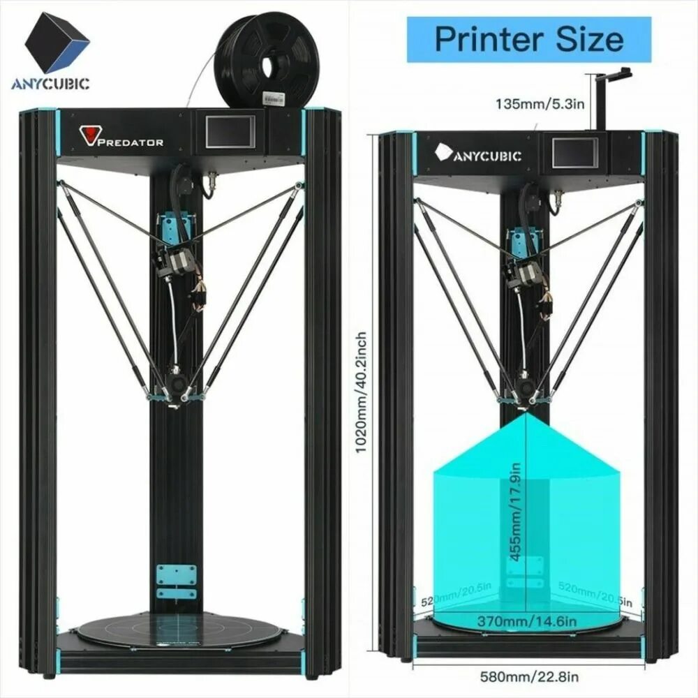 Anycubic 3d принтер отзывы. 3d-принтер anycubic predator. 3d принтер delta anycubic. kossel delta 3d printer. 3d принтер anycubic kossel.