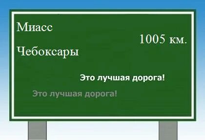 Какое расстояние до чебоксар