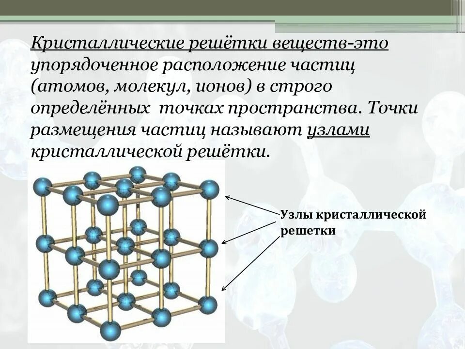 Определите тип решетки веществ. Строение ионной кристаллической решетки вещества. как определить строение кристаллической решетки вещества. кристаллические решетки химия 11 класс. кристаллов типы кристаллических решёток кристаллов.