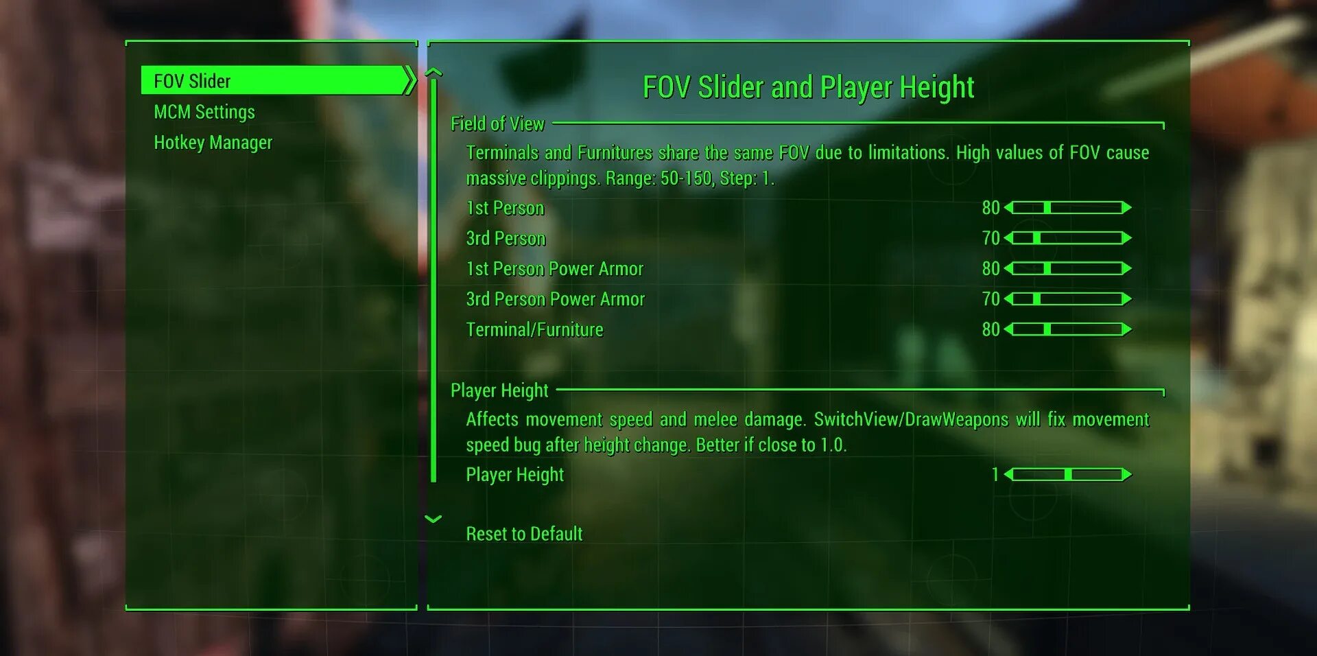 Fallout 4 МСМ. Как изменить угол обзора в Fallout 4. Слайдера FOV. Планшет игрока Fallout. Fallout как поменять язык на русский