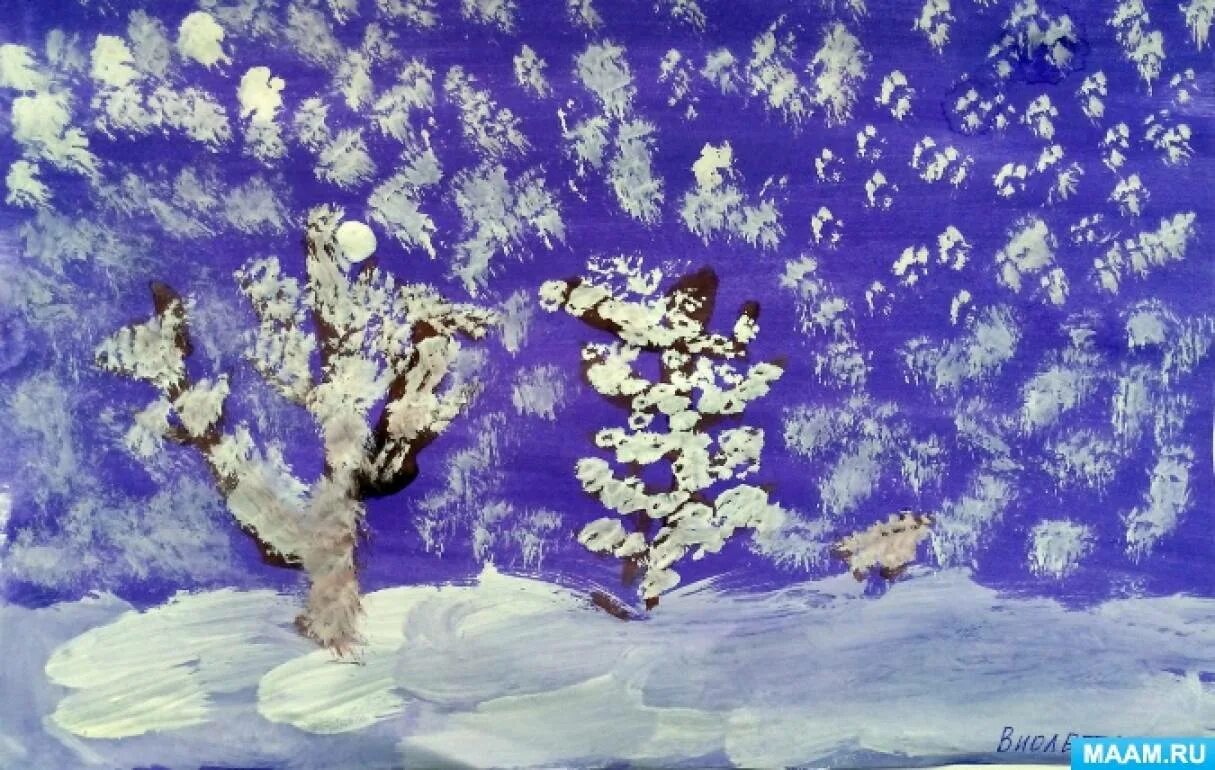 Нетрадиционное рисование в подготовительной группе. Нетрадиционная техника рисования зима. Рисование на зимнюю тему в средней группе. Зима в нетрадиционной технике рисования. Рисование зима нетрадиционным способом.