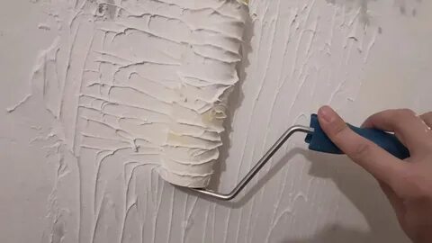 Декоративная штукатурка из шпаклевки своими руками валиком