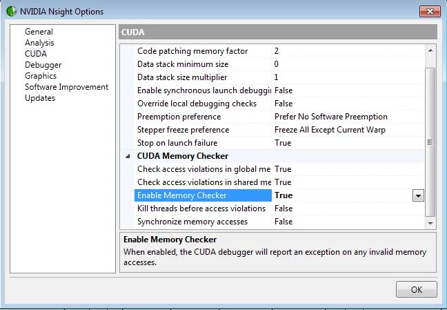 NVIDIA Nsight. Enable. CUDA Memory. Nsight Monitor где находится. Torch enable cuda