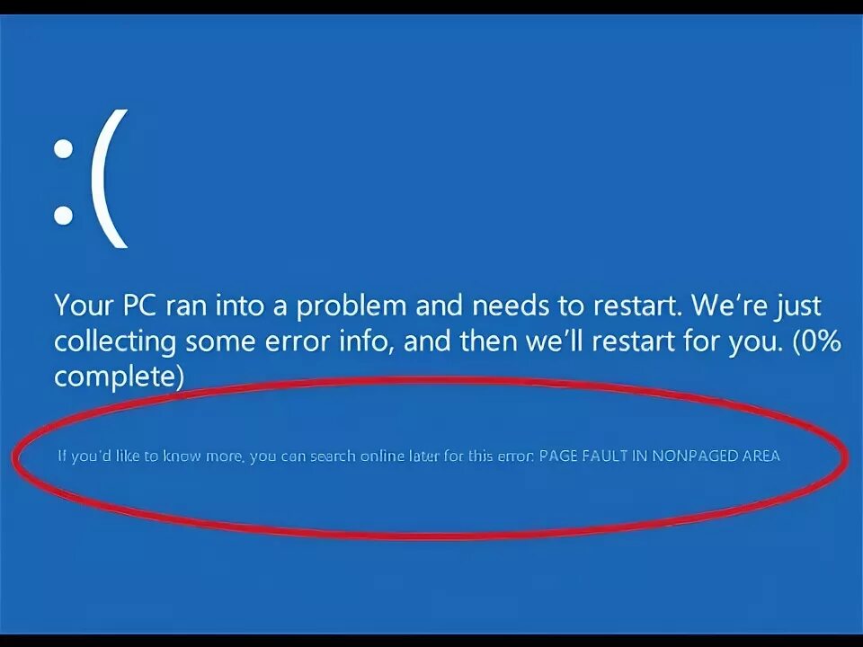 Экран смерти Page_Fault_in_NONPAGED_area. Ошибка Page Fault in NONPAGED area. Page Fault in NONPAGED area Windows 10. Ошибка Page Fault in NONPAGED area Windows 10 nvlddmkm .sys.