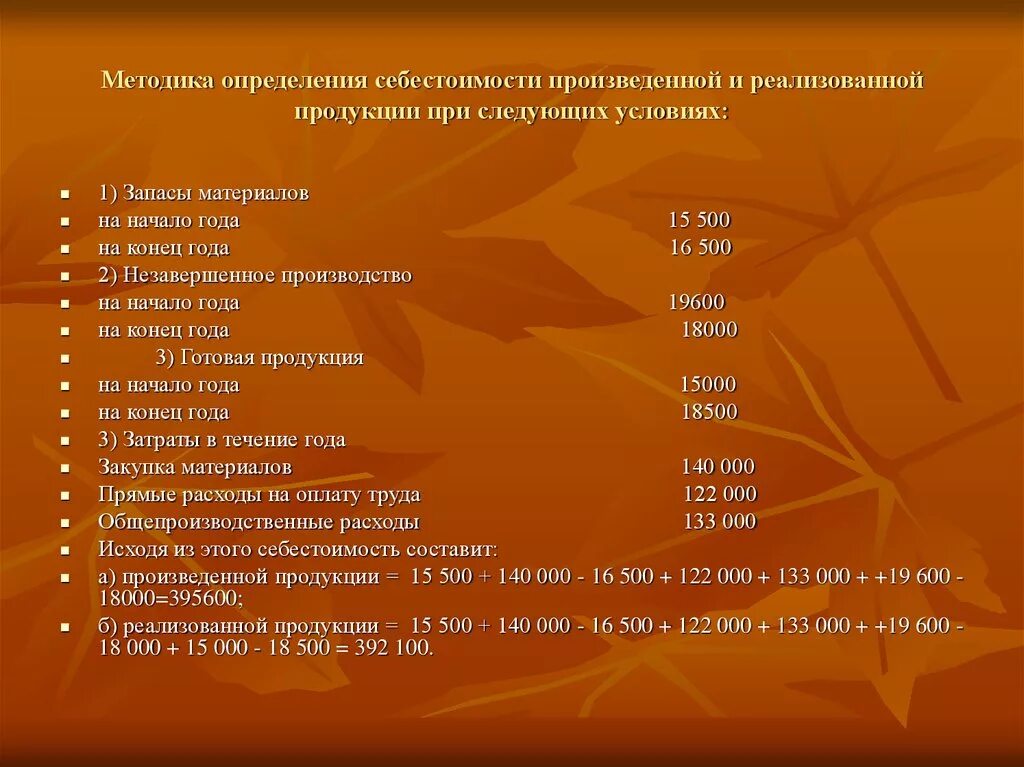 Методы определения оценки себестоимости. Методы оценки себестоимости. Методам определения себестоимости. Методика определения себестоимости включает следующие этапы.