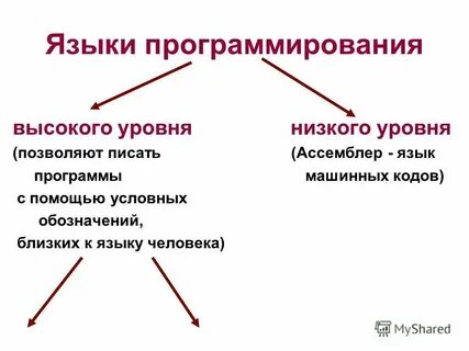 Укажите низший уровень языка