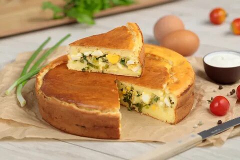 Зеленый лук пирог рецепт классический
