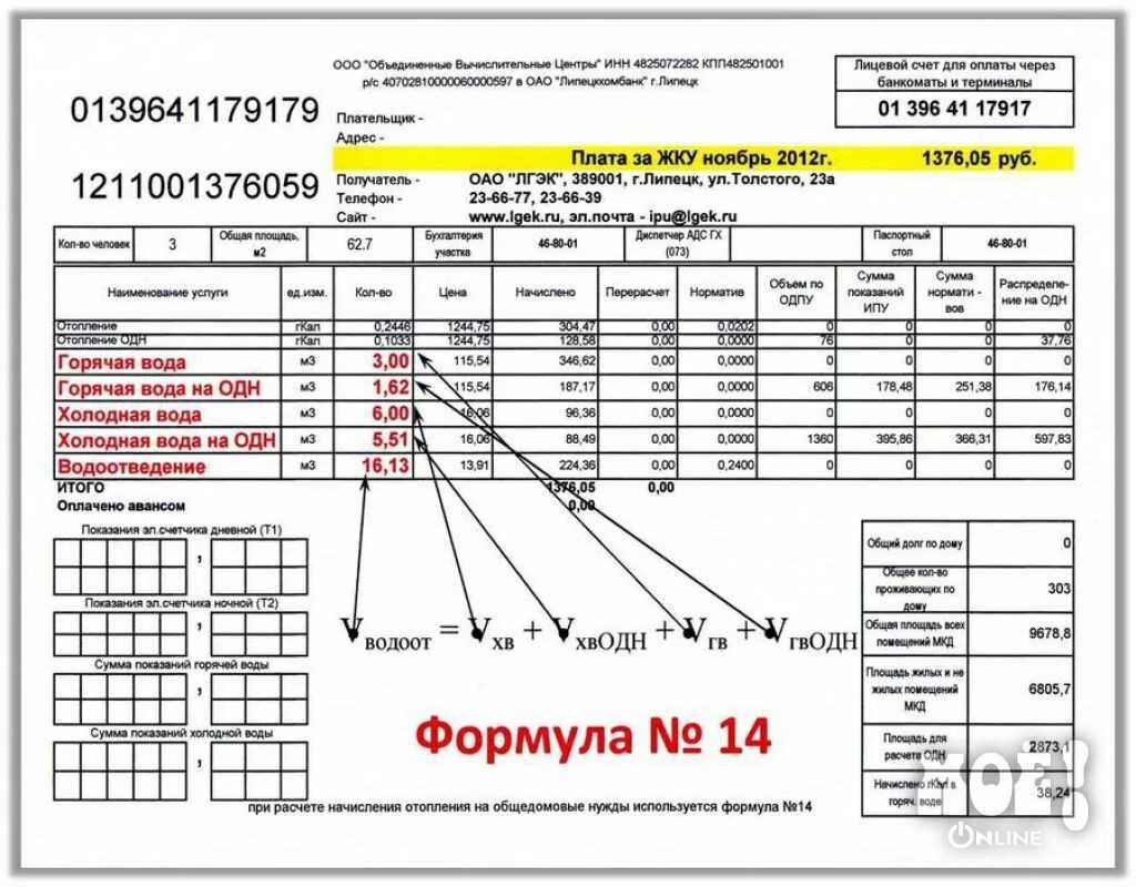 Коммунальные платежи списание. Как посчитать квитанцию за коммунальные услуги. Как посчитать показания счетчика воды квитанция. Как рассчитывается водоотведение в квартире. Как посчитать квитанцию за воду по счетчику.