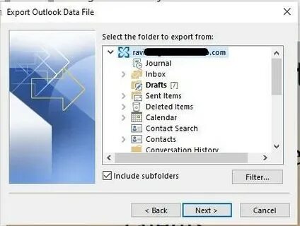 Select the folder