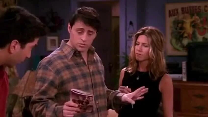 The one with Joey's Interview. Their friends watch